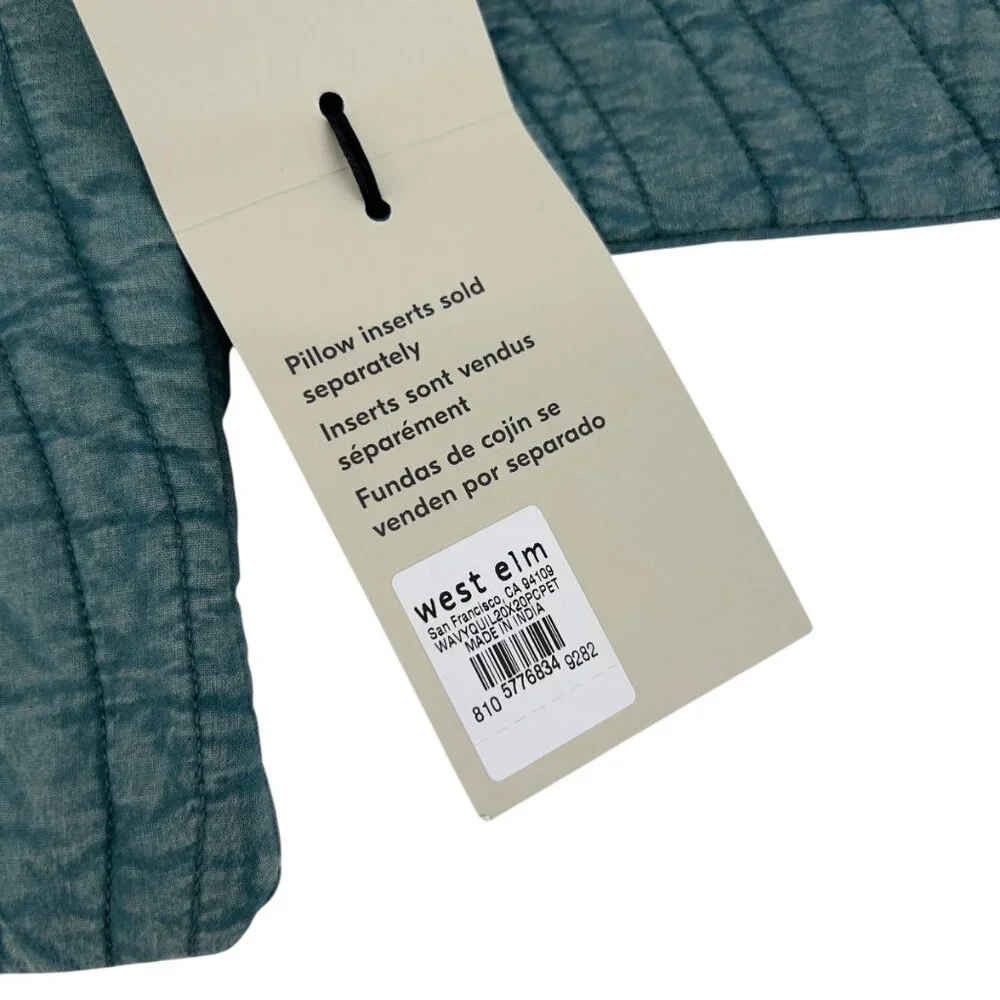 NWT Wavy Quilted Cushion Cover Set